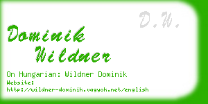 dominik wildner business card